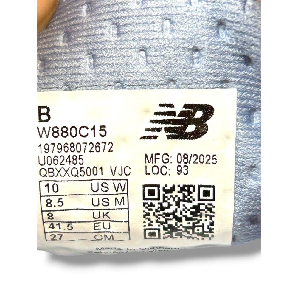 Size 10 New Balance Womens Fresh Foam 880v15 Running Shoes Sneakers Gray Beige - Picture 10 of 14